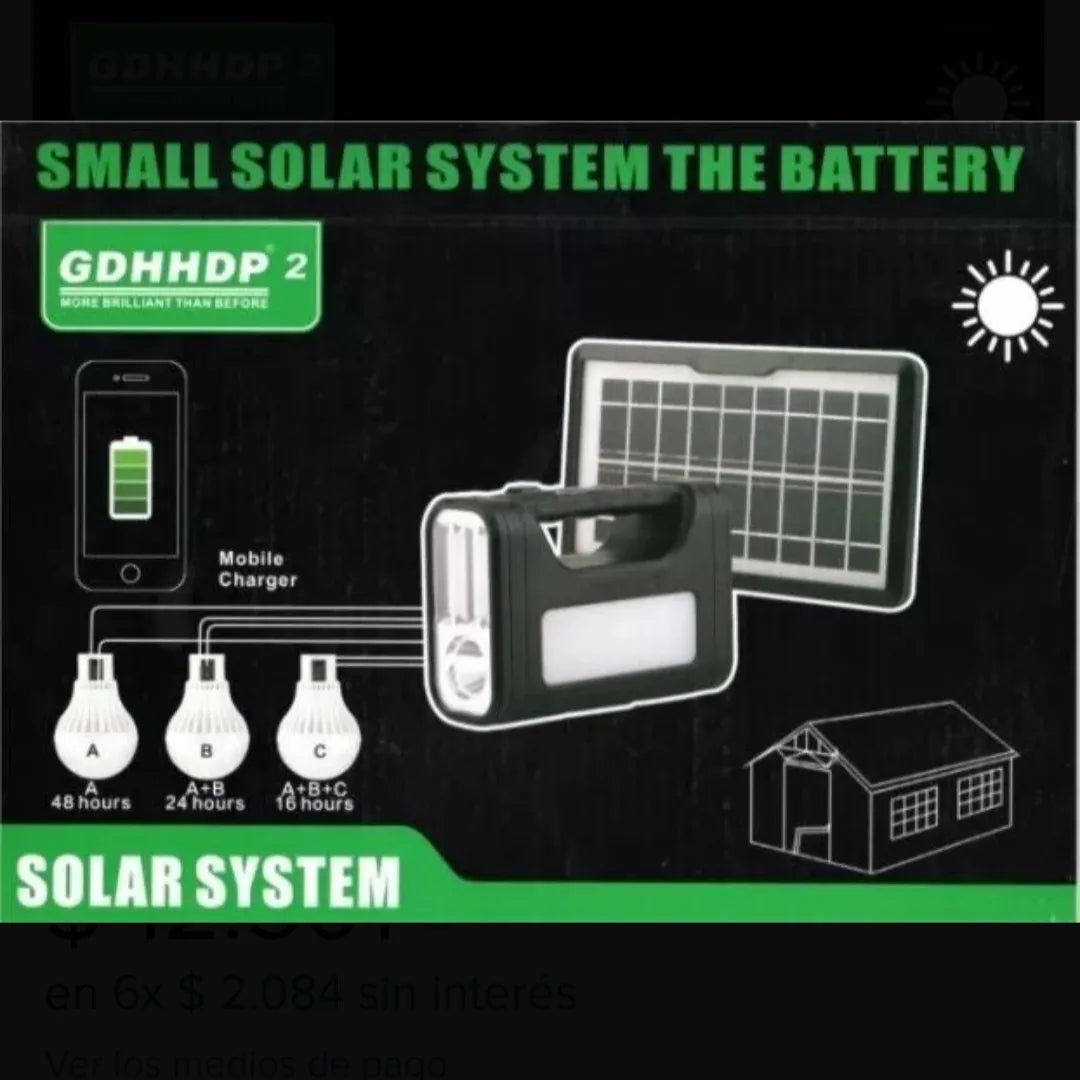 La Solución #1 Para Apagones: Kit Lampara De Emergencia Solar