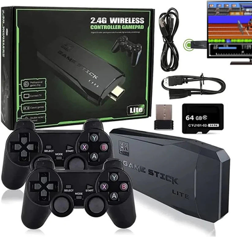 Consola GameStick 4K (+10.000 juegos de 9 consolas) + 2 mandos