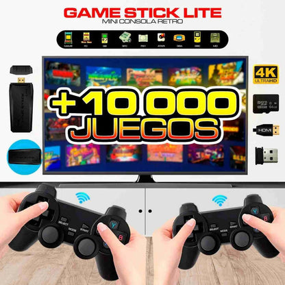 Consola GameStick 4K (+10.000 juegos de 9 consolas) + 2 mandos